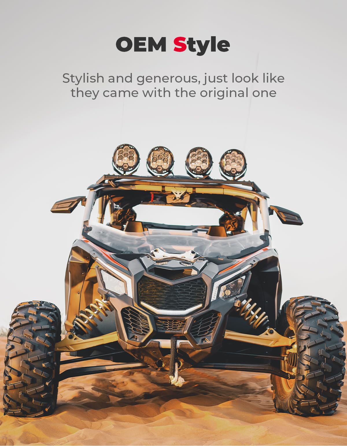 KEMIMOTO Maverick X3 Griglia Anteriore con LED IP67