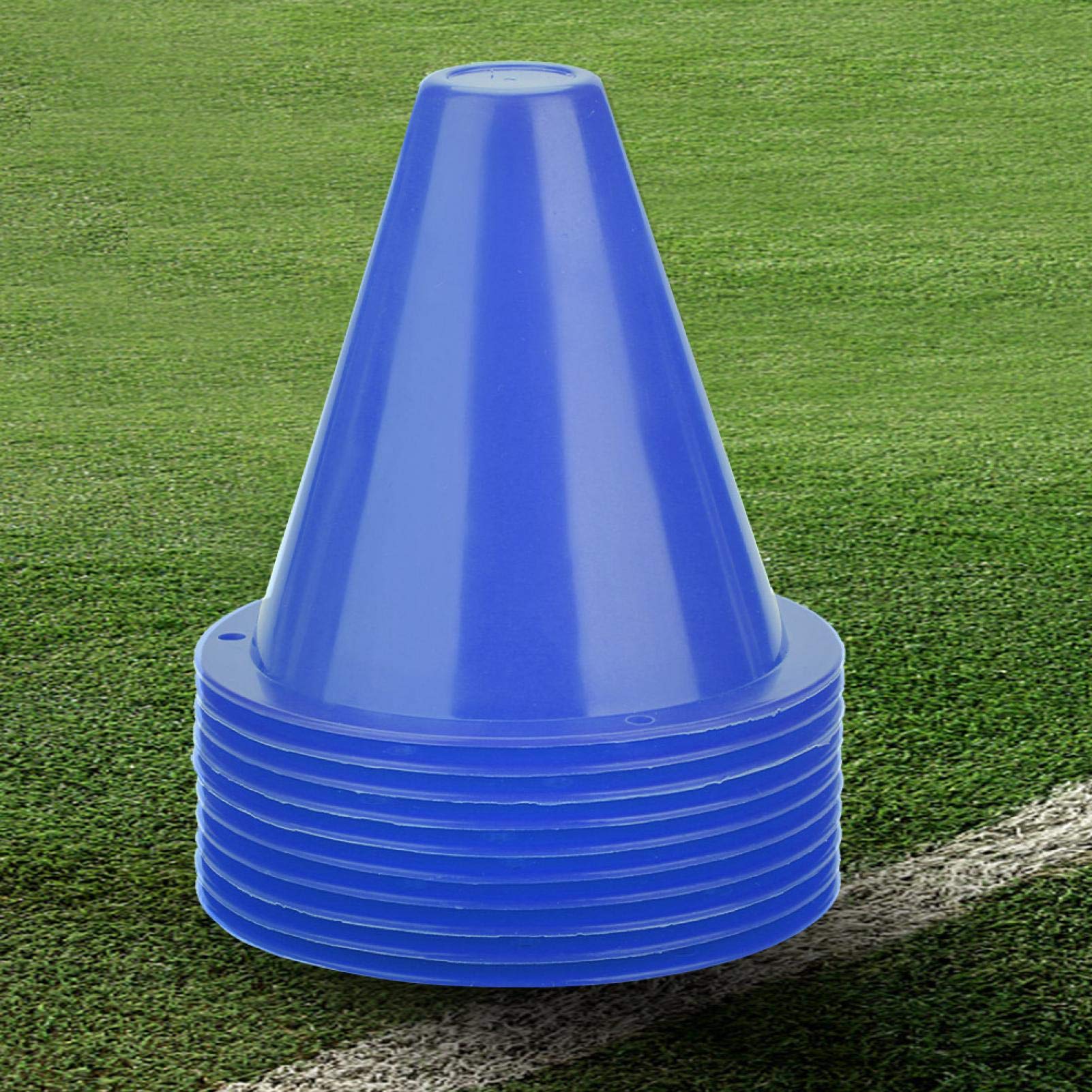Kuuleyn Coni Allenamento Calcio Blu 10 Pezzi PE Stabili