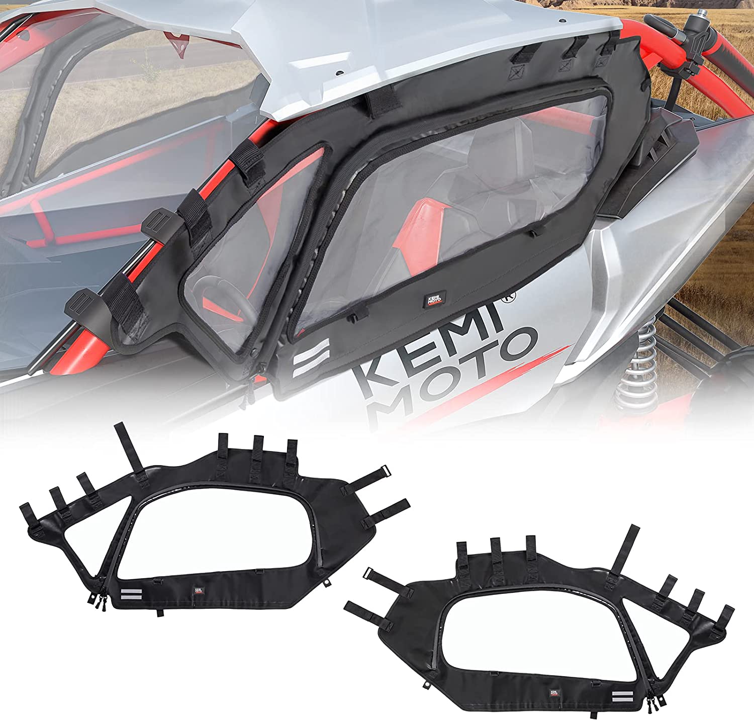 Kemimoto Maverick X3 parabrezza anteriore+posteriore 2 posti policarbonato