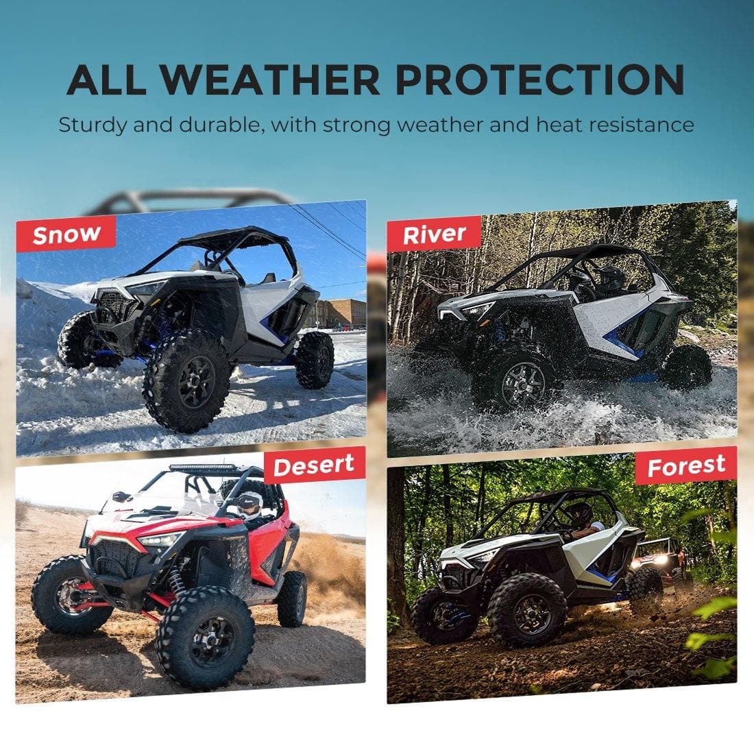 KEMIMOTO tappetini Polaris RZR PRO XP TPE antiscivolo