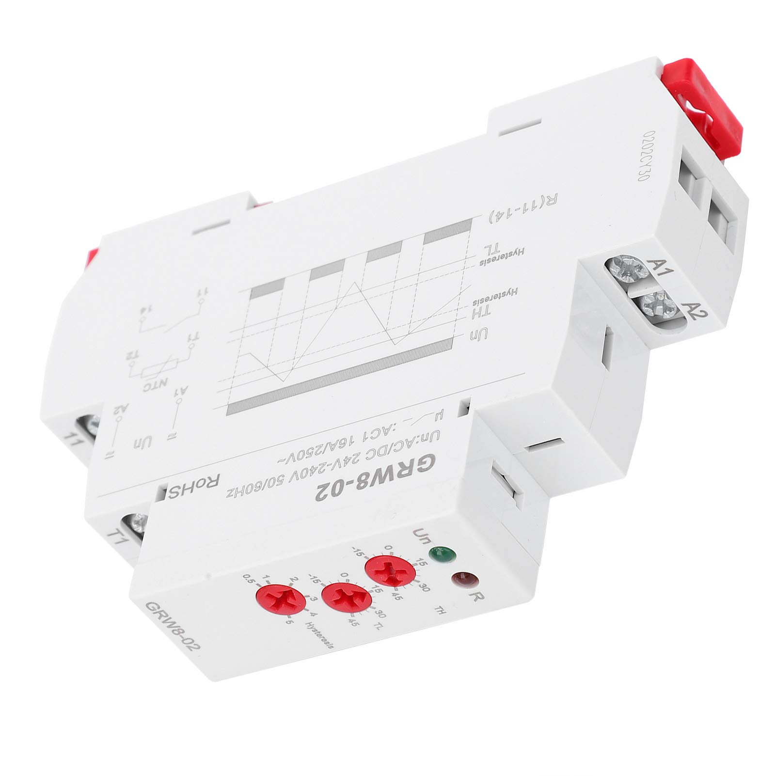 Kuuleyn GRW8-01 termostato digitale guida DIN 24-240V