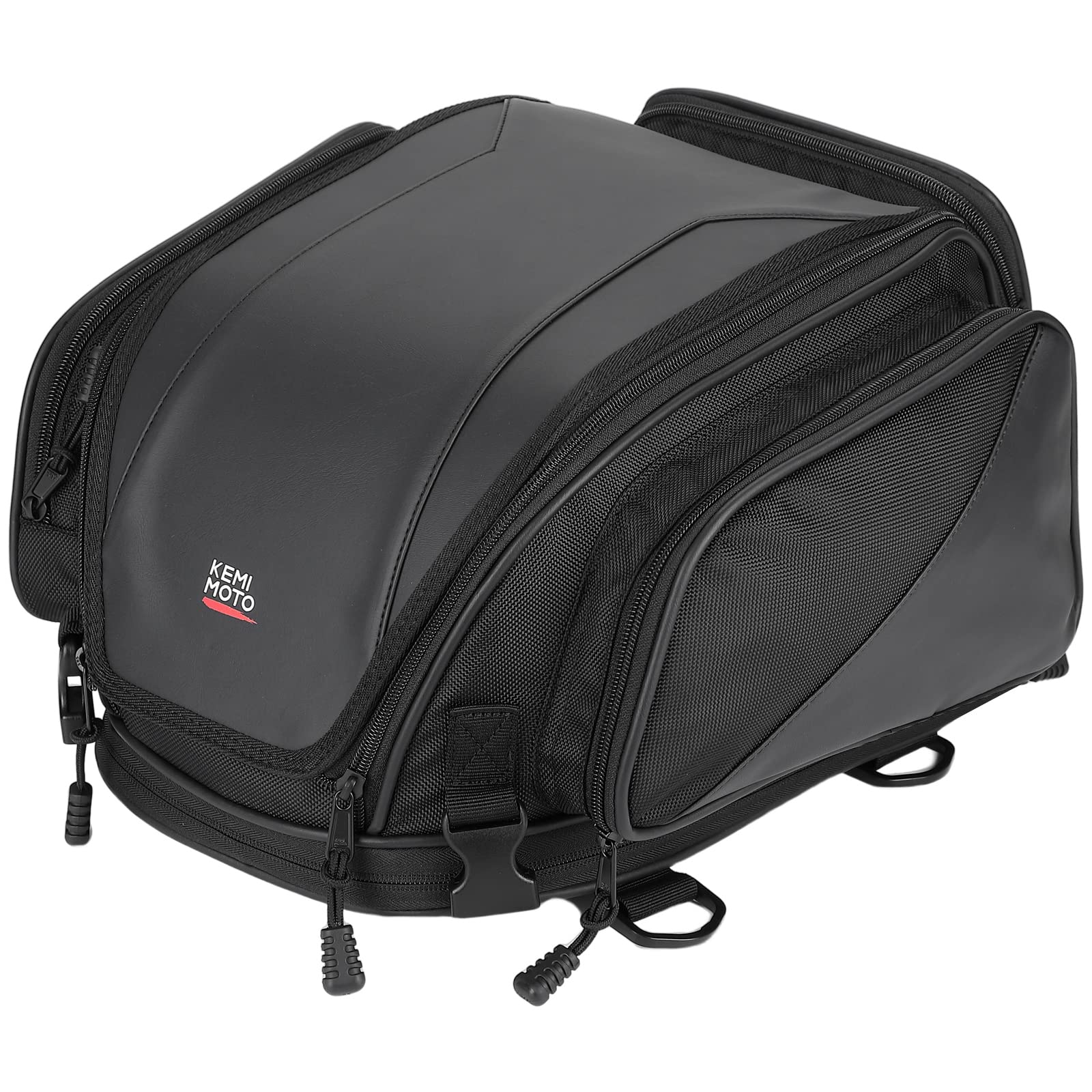 Kemimoto borsa posteriore moto espandibile 22L nera