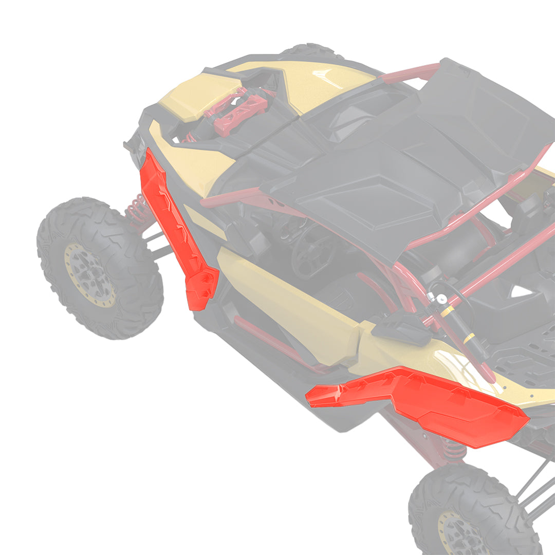 Kemimoto Maverick X3 parafanghi allargati rossi anturto