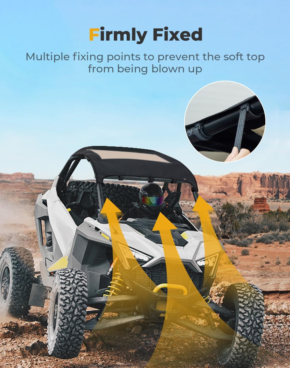 Kemimoto RZR PRO R 2022-2024 tetto morbido tela 2 posti