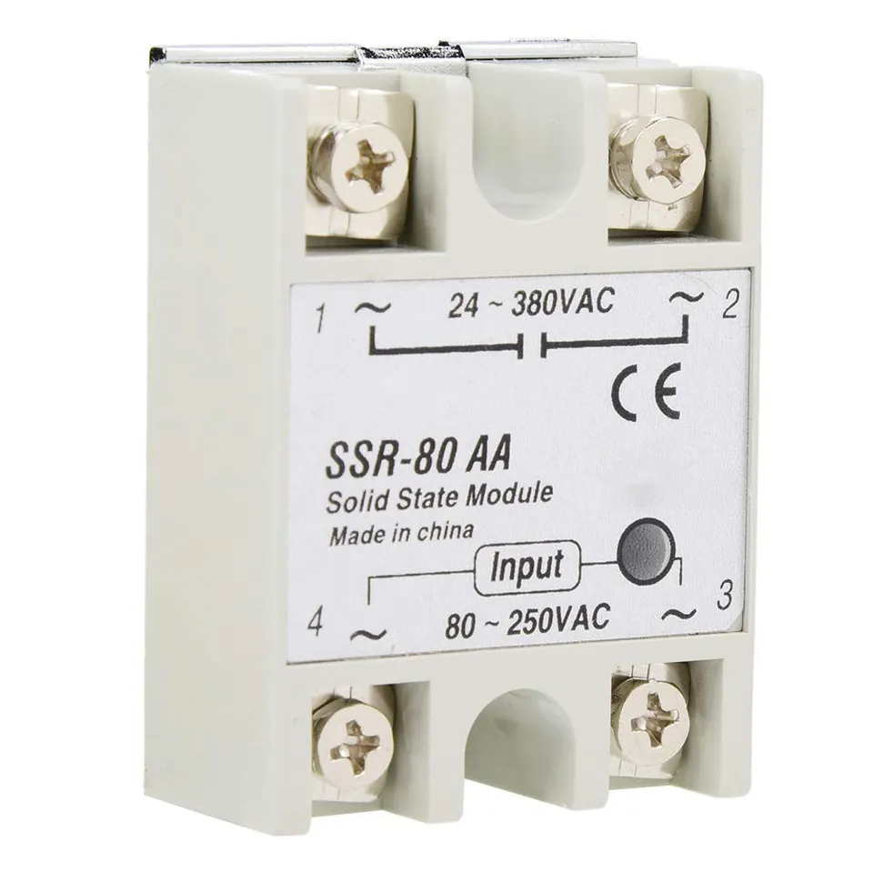 Kuuleyn SSR-80AA Relè Stato Solido Monofase 80A 80-250V