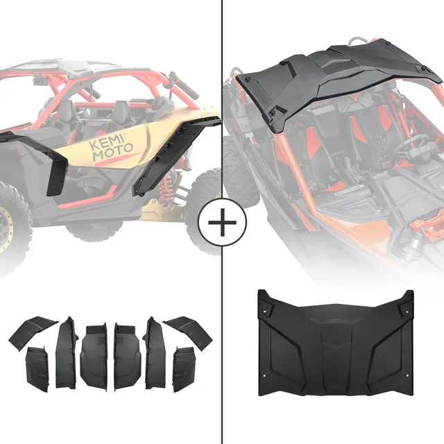 Kemimoto Maverick X3 parafanghi XXL e tetto rigido