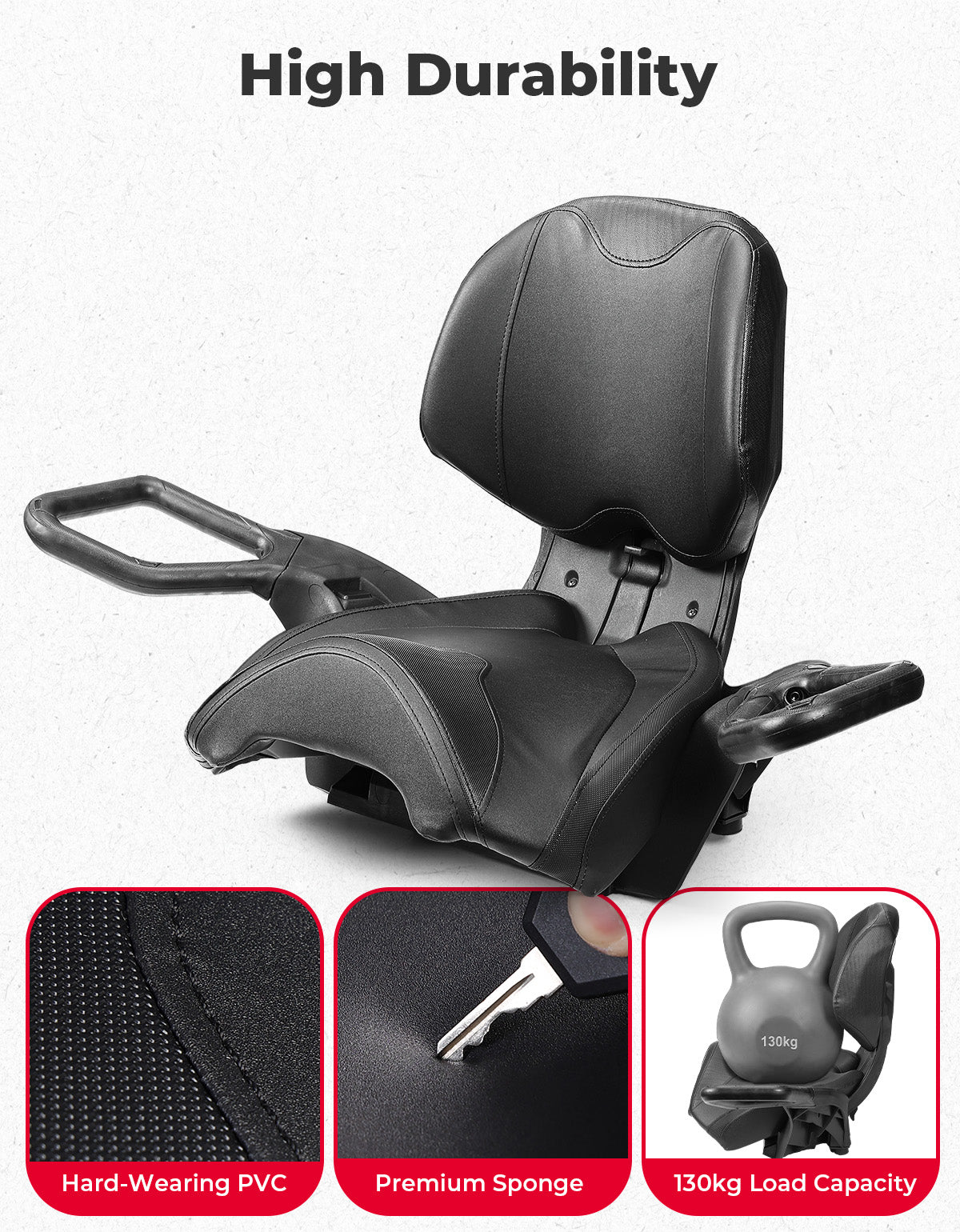 Kemimoto Outlander MAX sedile posteriore con braccioli
