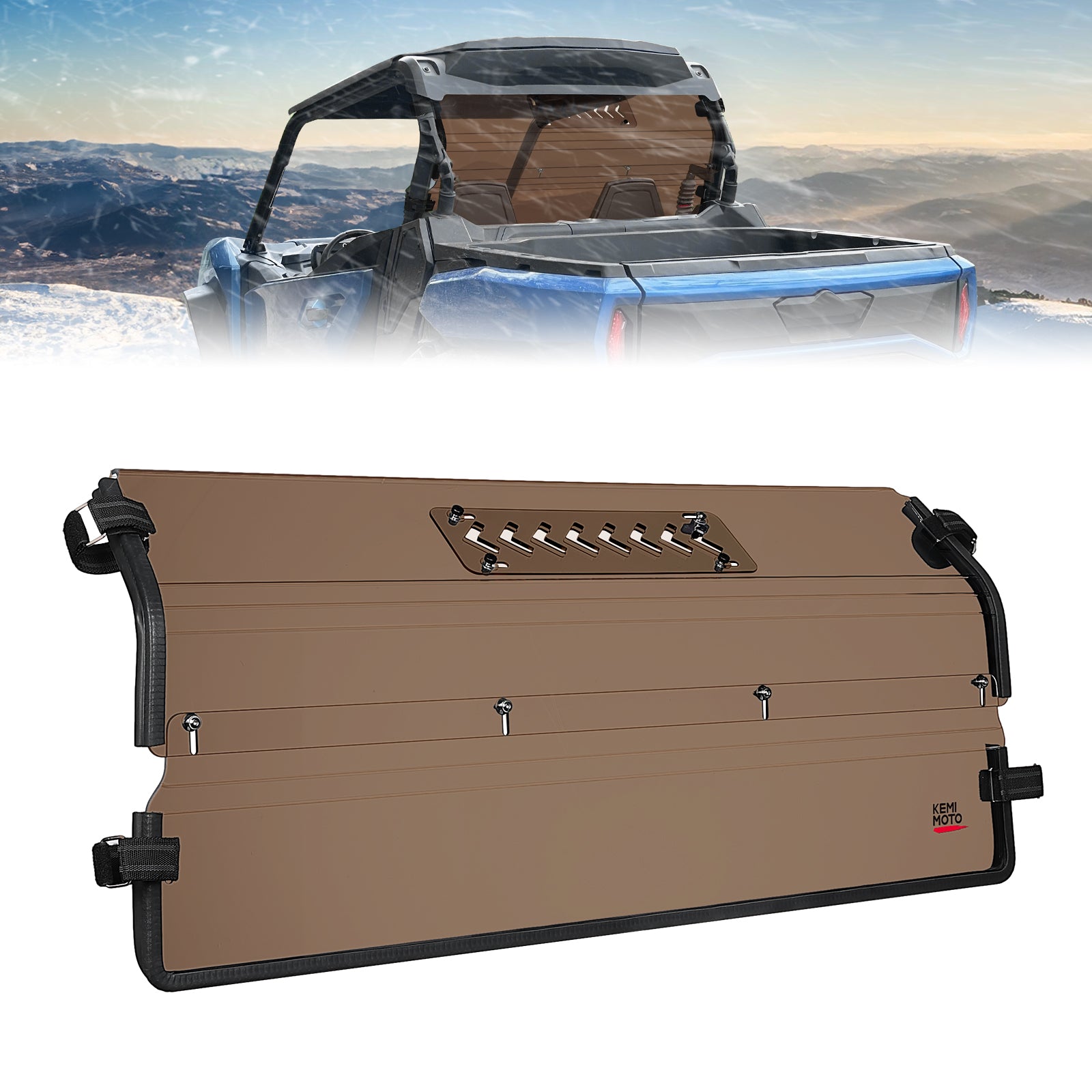 KEMIMOTO Commander parabrezza posteriore oscurato ventilato policarbonato