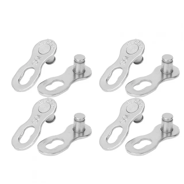 Kuuleyn false maglie catena bici 10V argento 4 paia