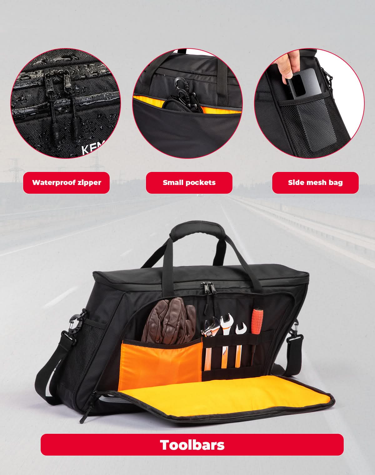 KEMIMOTO Touring borsa frigo saddlebag 22L antiperdita
