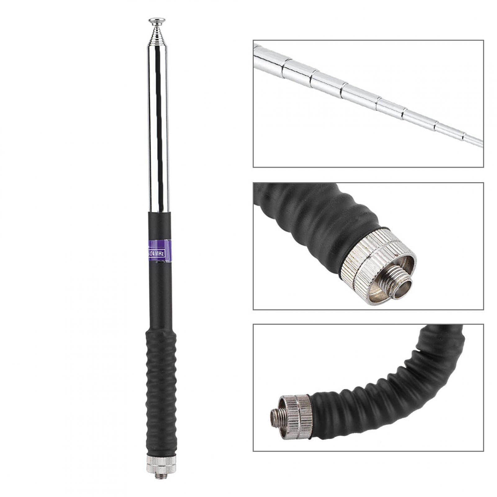 Kuuleyn Antenna telescopica SMA-F 136-174MHz 3dBi