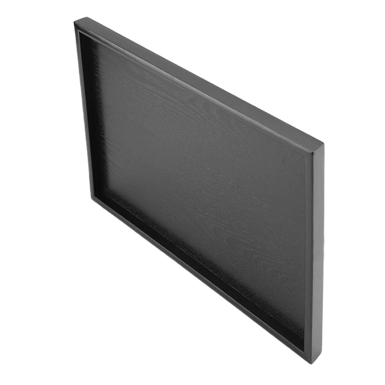 Kuuleyn Vassoio Legno Rettangolare Nero 36x27 cm