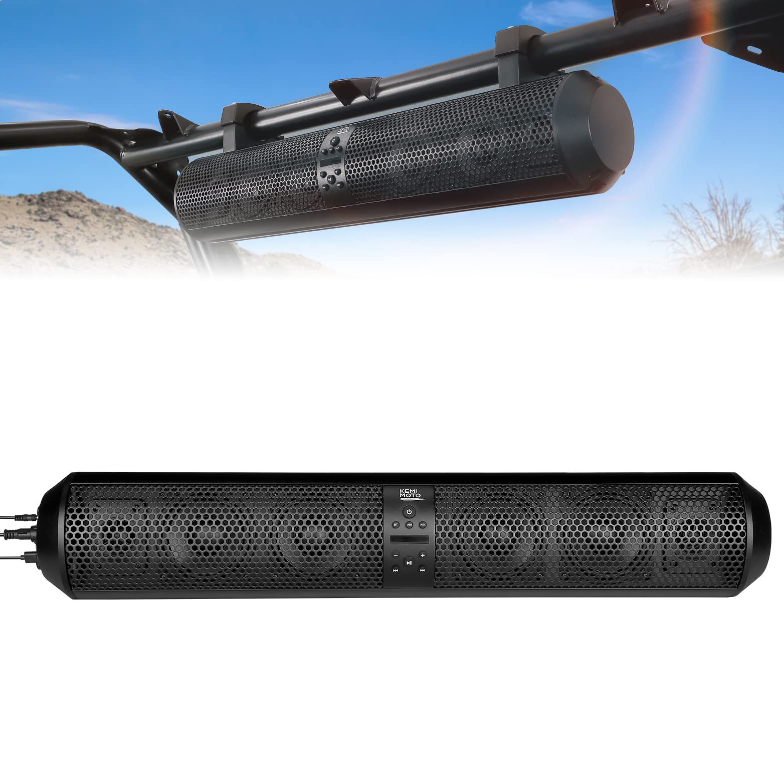 KEMIMOTO 28" soundbar bluetooth UTV 6 altoparlanti 500W