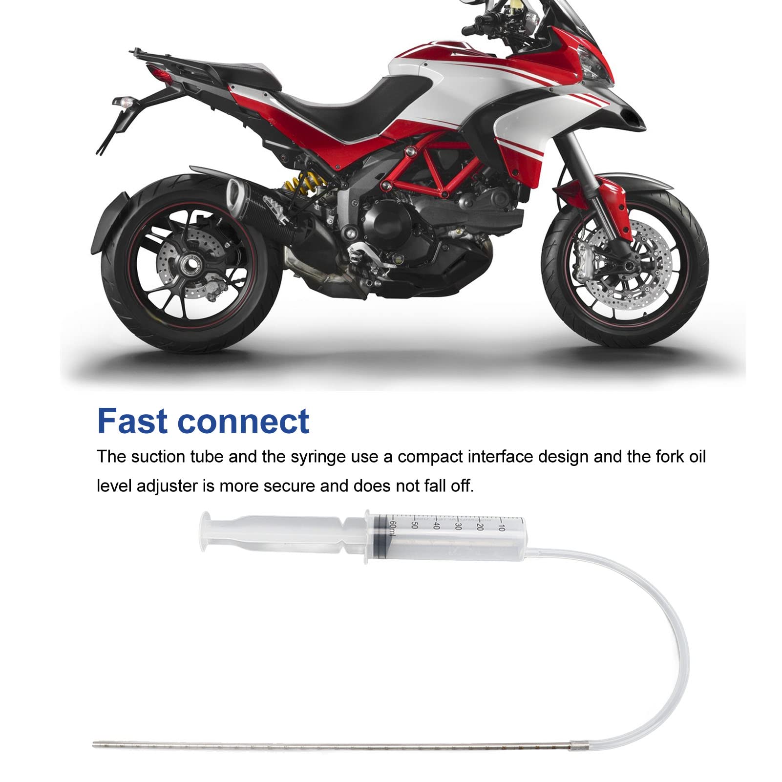 AOWINHIT Misuratore Livello Olio Forcella Moto Universale Regolabile
