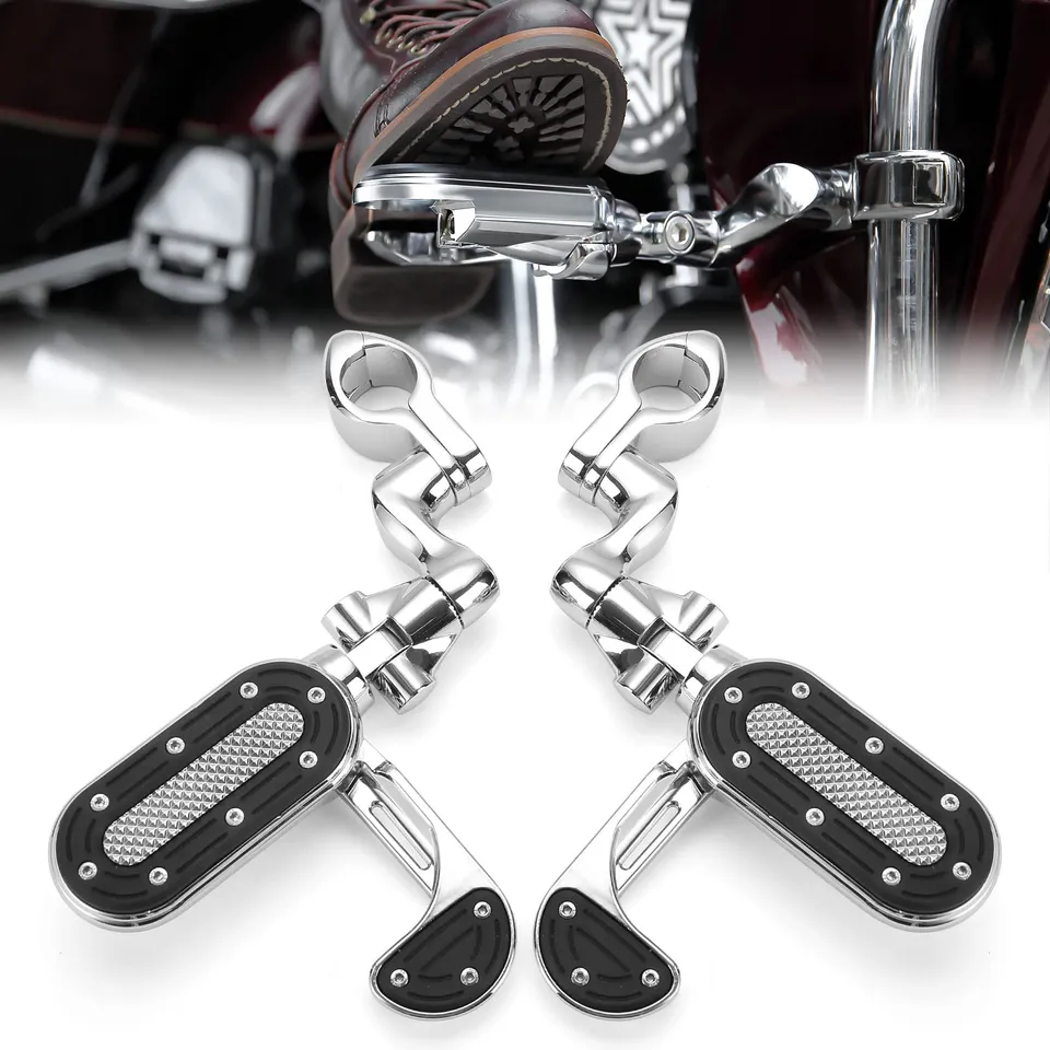 Kemimoto F1802-01803CH pedane moto regolabili paramotore 32 mm coppia