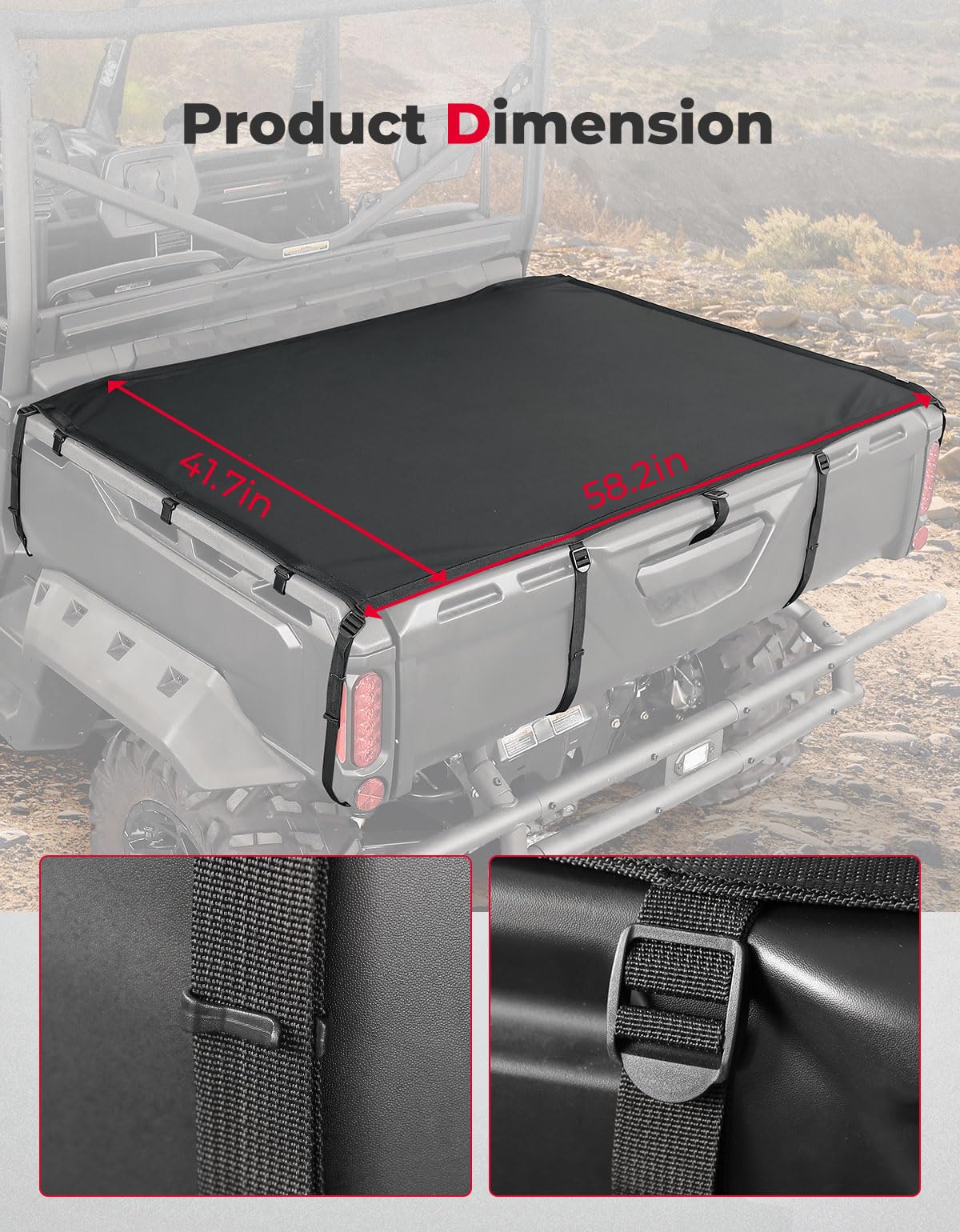 KEMIMOTO Defender rete elastica cassone copertura carico