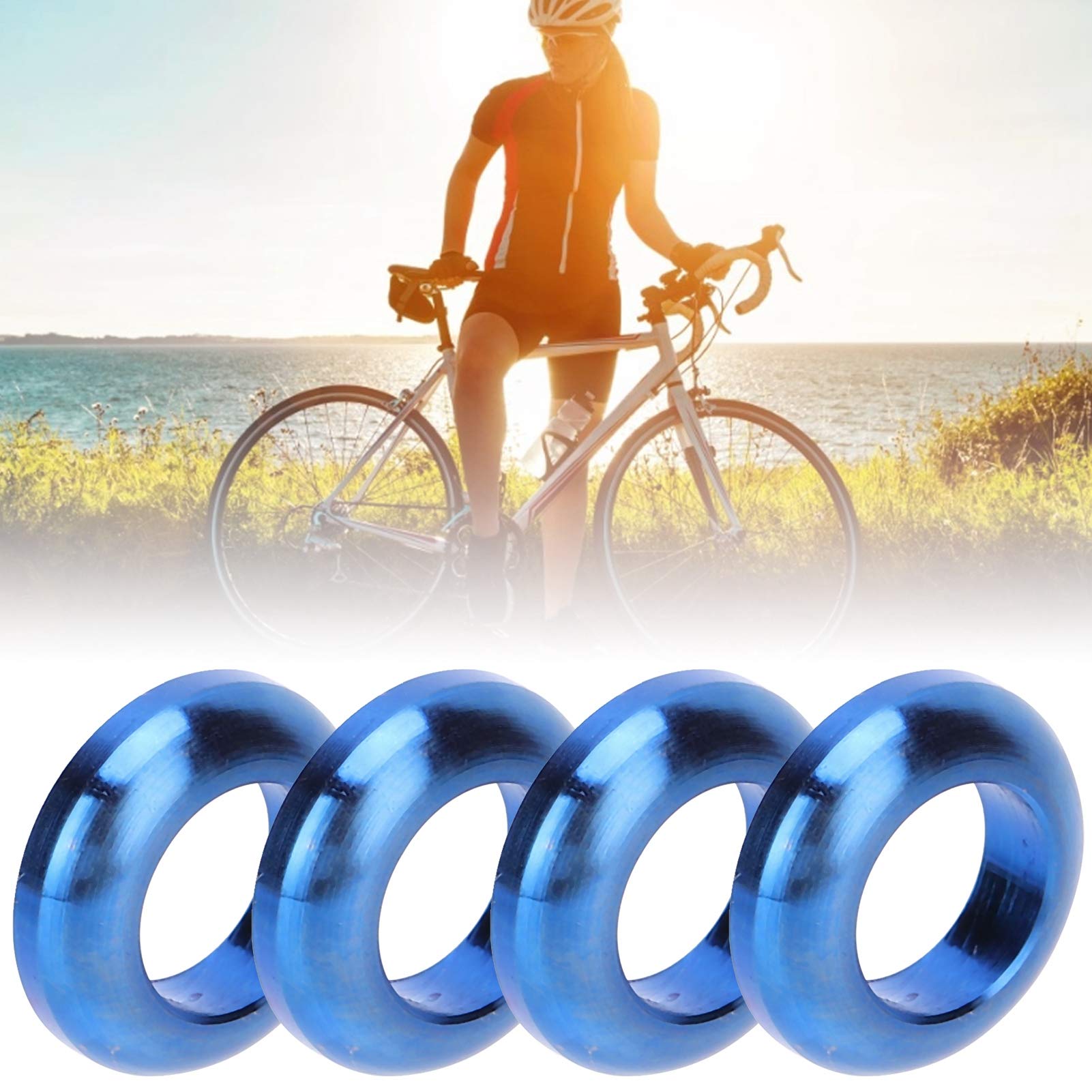 Kuuleyn Viti Freno Bici M6 Titanio Blu 4 Pezzi