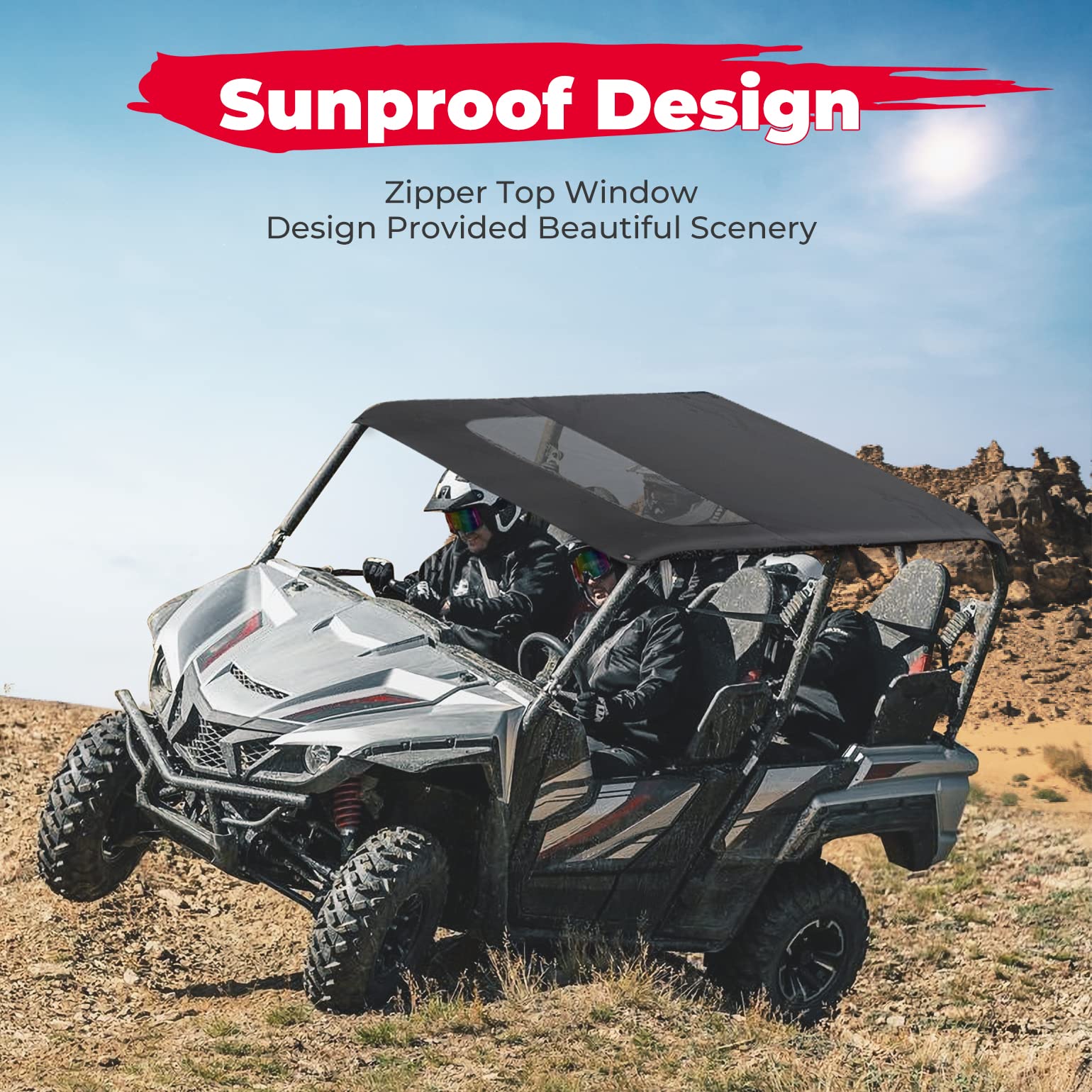 KEMIMOTO Wolverine X4 tetto morbido nero antipioggia