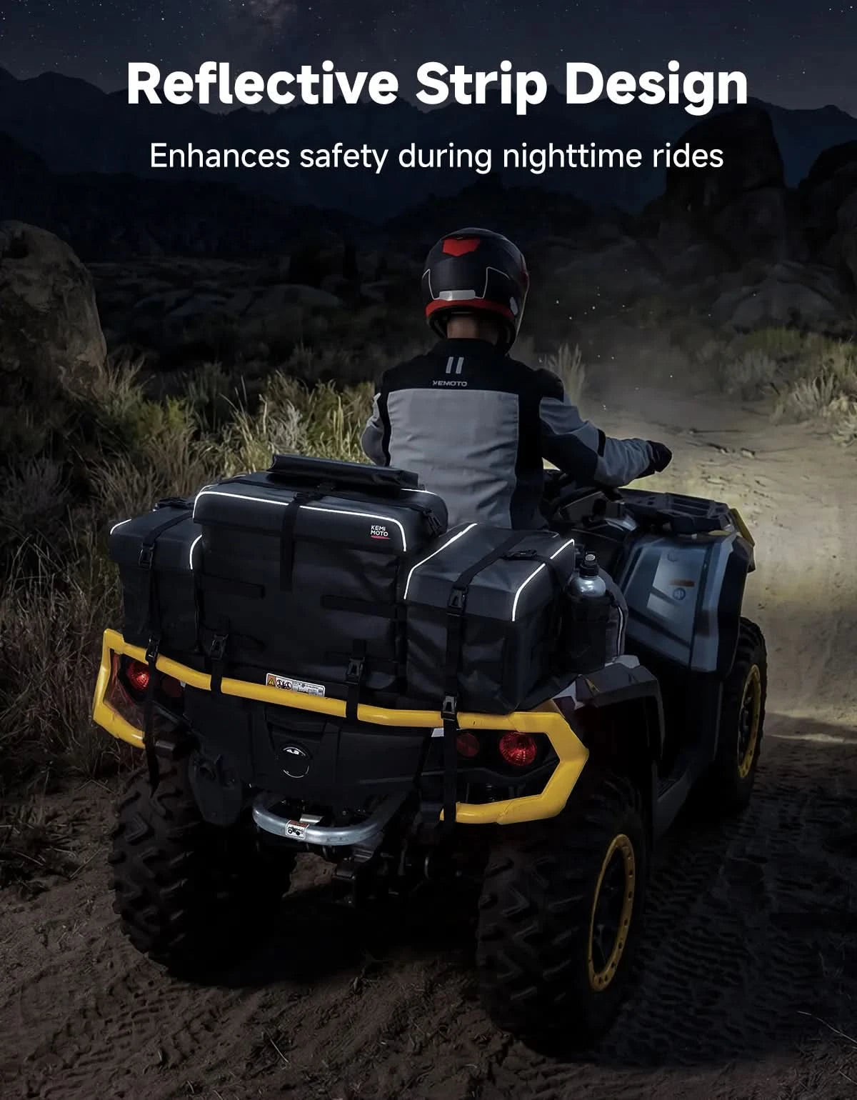 KEMIMOTO Borsa ATV 85L Posteriore con frigo e telaio metallo