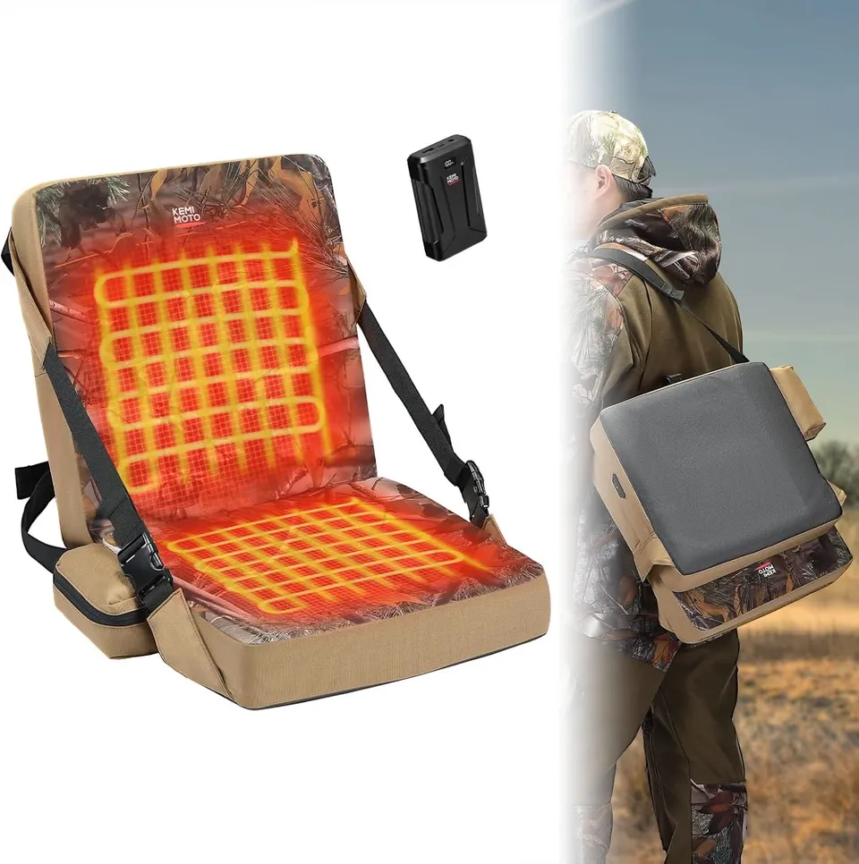 KEMIMOTO cuscino seduta riscaldato caccia 20000mAh mimetico
