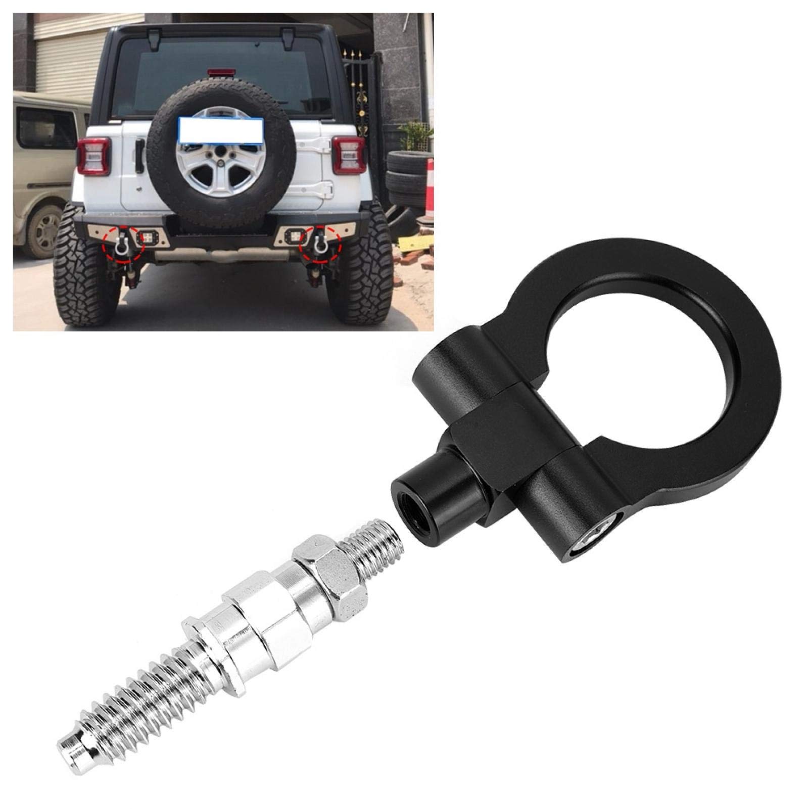 Kuuleyn Serie 3 gancio traino posteriore nero CNC 1 pz