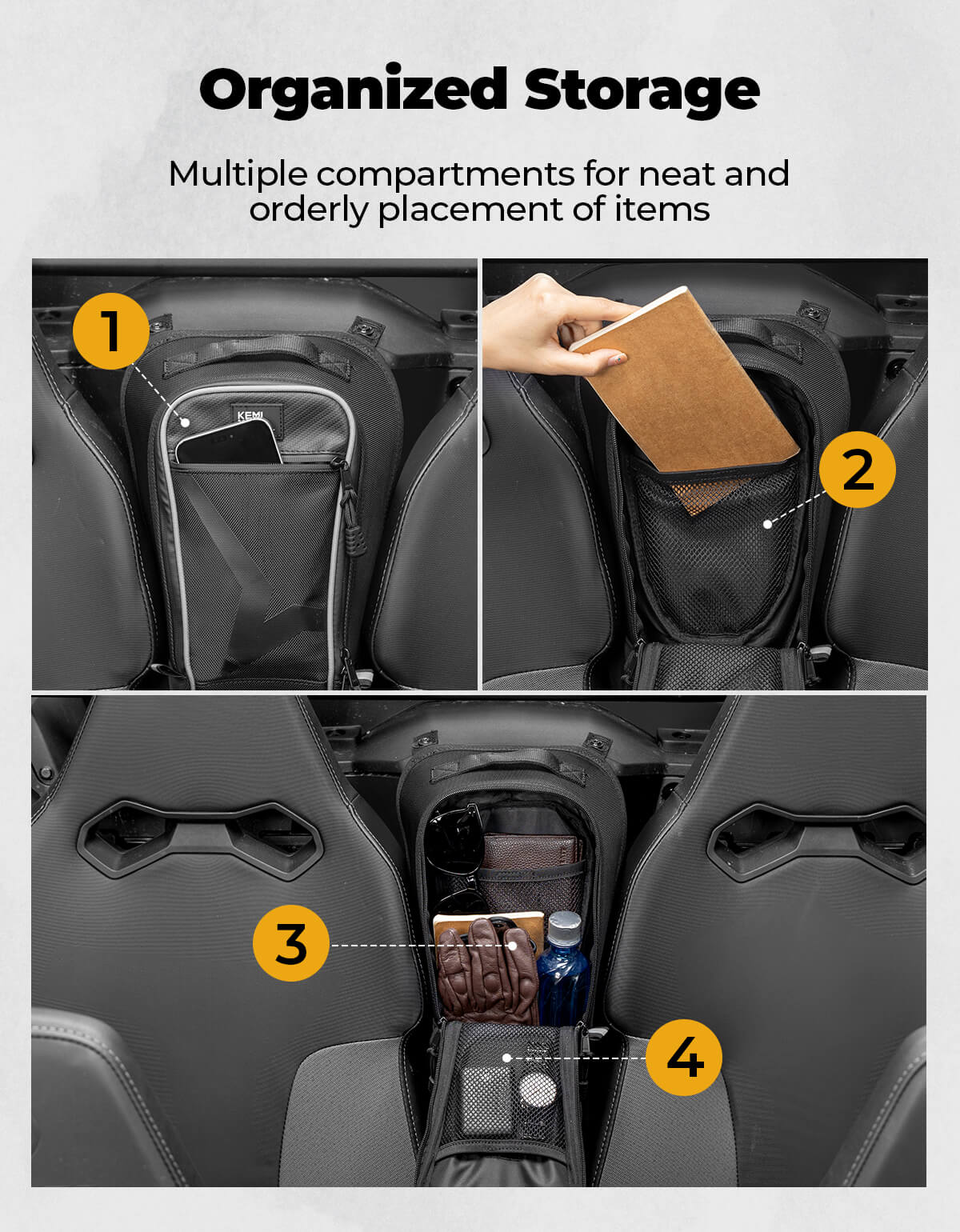 KEMIMOTO Borsa Centrale ZForce 950 Sport 1,6 Galoni impermeabile