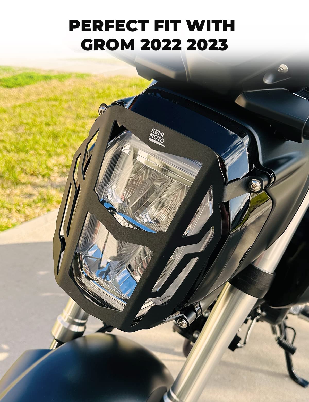 KEMIMOTO MSX125 Grom 2022-2024 protezione faro alluminio