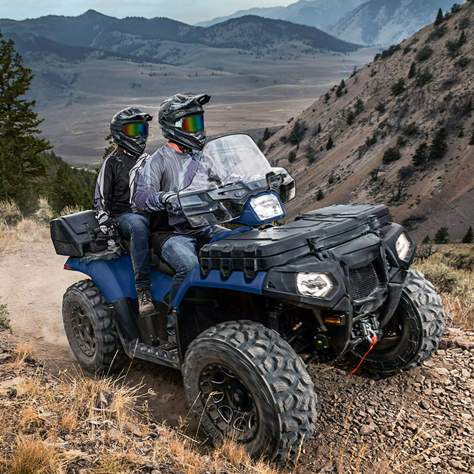 KEMIMOTO ATV poggiapiedi passeggero acciaio regolabili