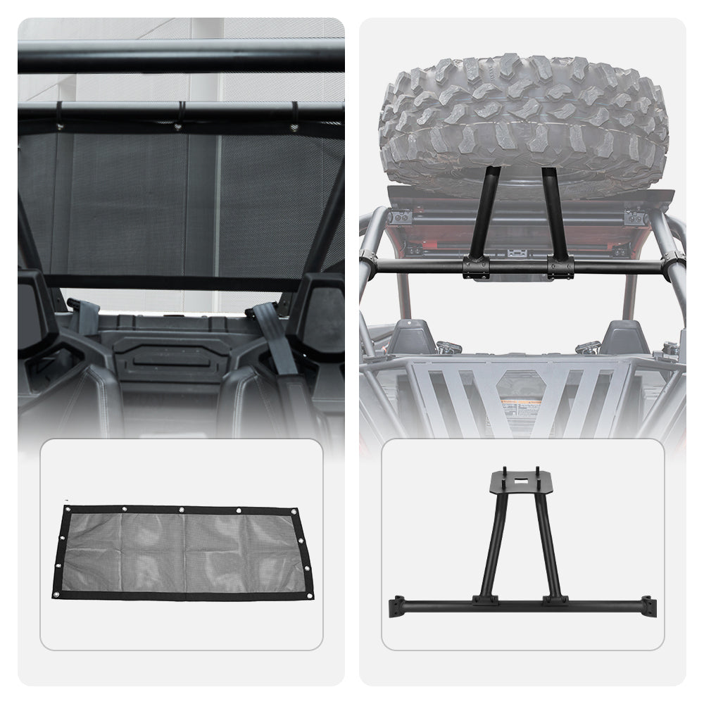 Kemimoto RZR PRO XP kit rete lunotto e portaruota scorta
