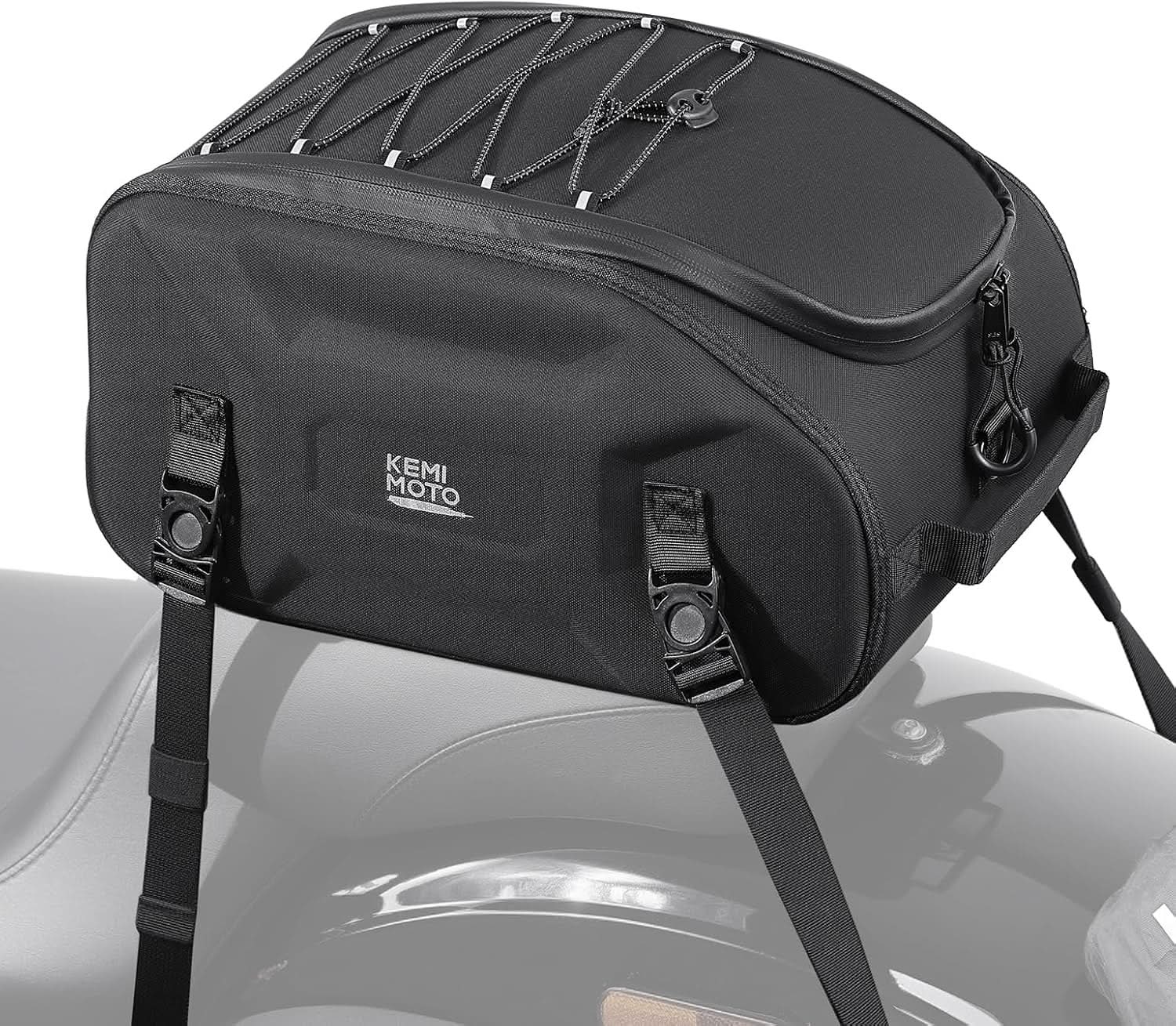 KEMIMOTO Borsa posteriore moto impermeabile 13L guscio rigido