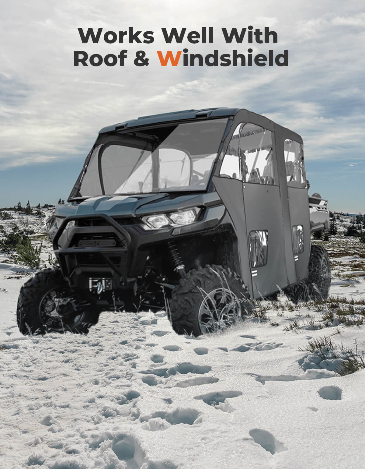 KEMIMOTO Porte cabina per Can-Am Defender Max HD impermeabili