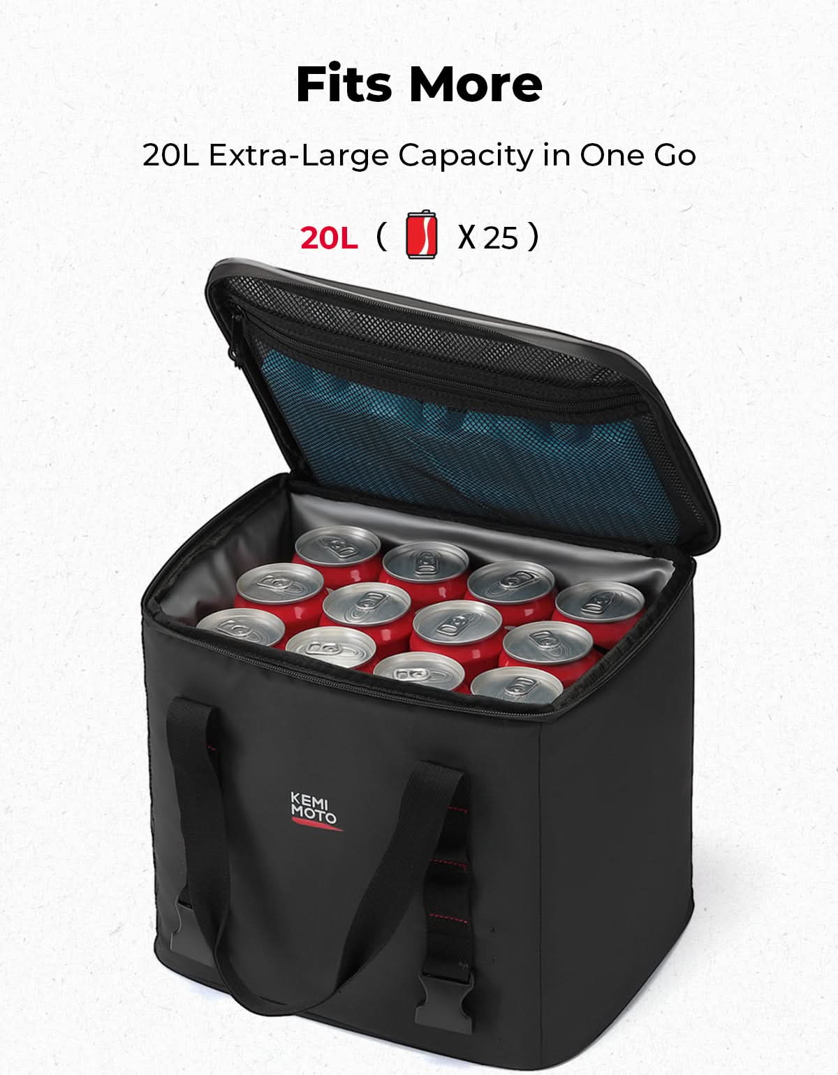 KEMIMOTO borsa termica codino moto 20L isolata
