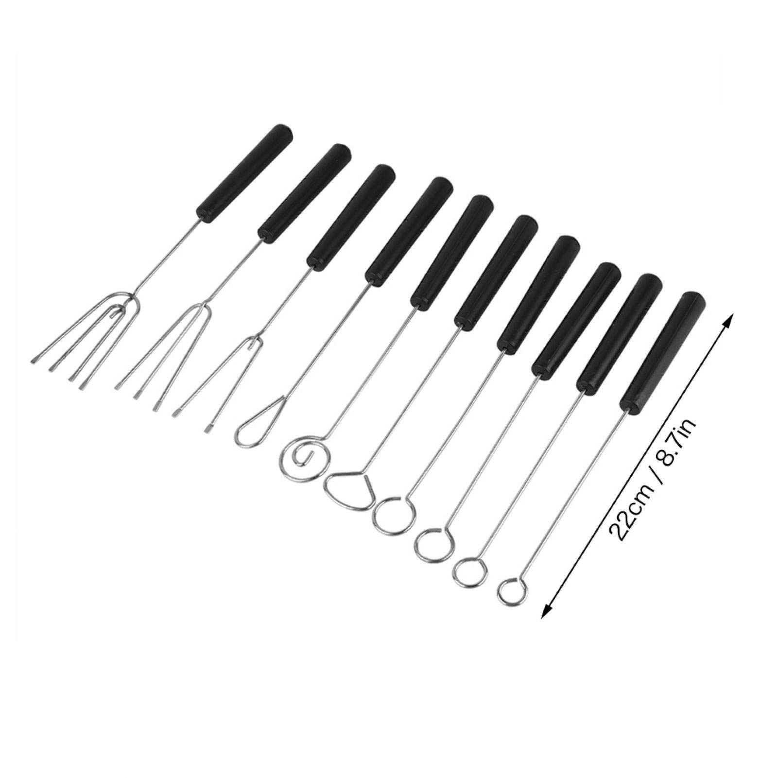 Kuuleyn Set 10 Forchette Cioccolato Acciaio Inox 22 cm