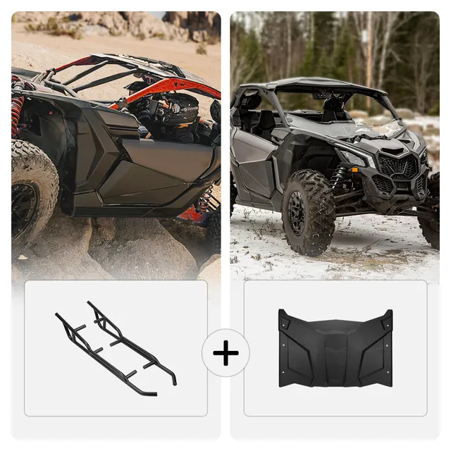 Kemimoto Maverick X3 tetto rigido e barre laterali kit