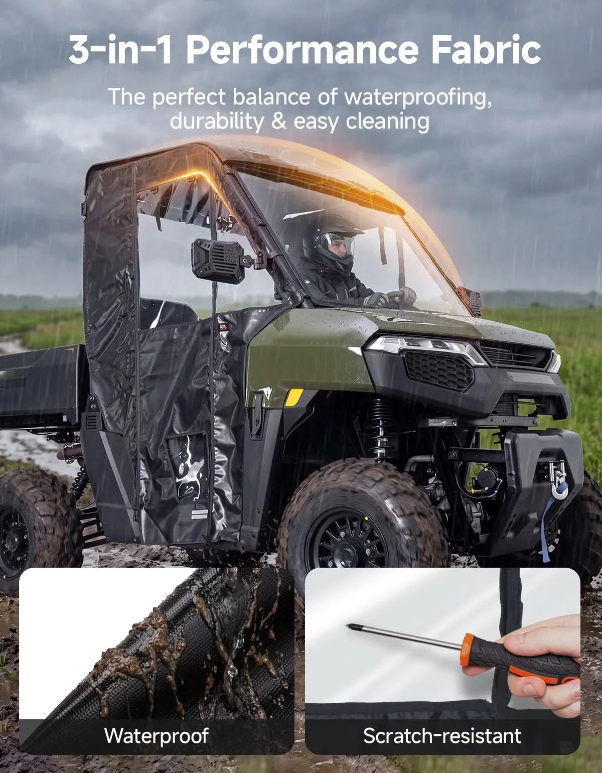 KEMIMOTO Ranger 500 porte morbide superiori 2 pezzi 2026+