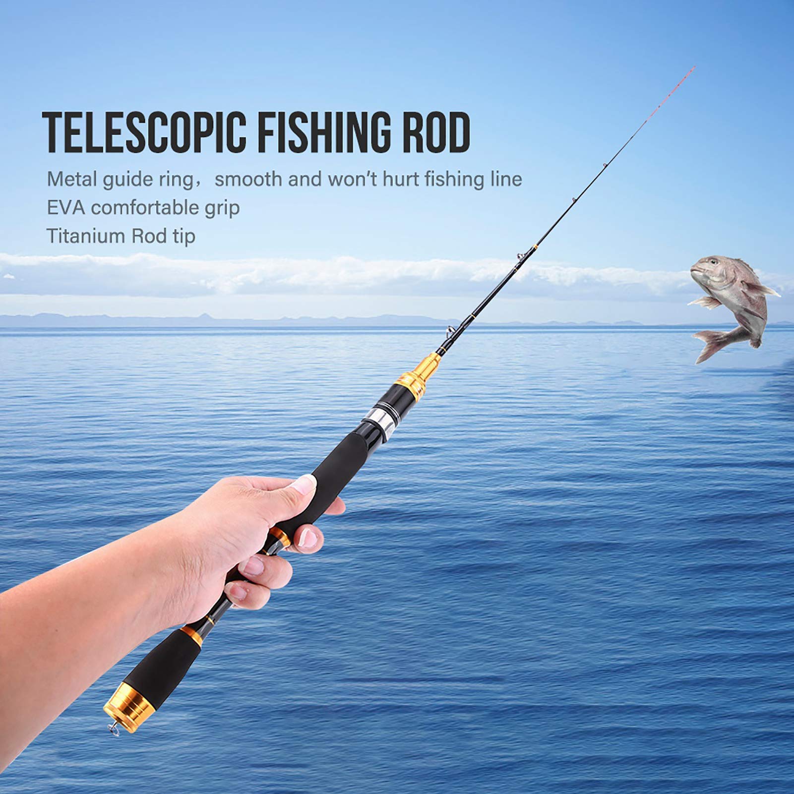 Kuuleyn Canna Pesca Telescopica Carbonio Spinning Mare