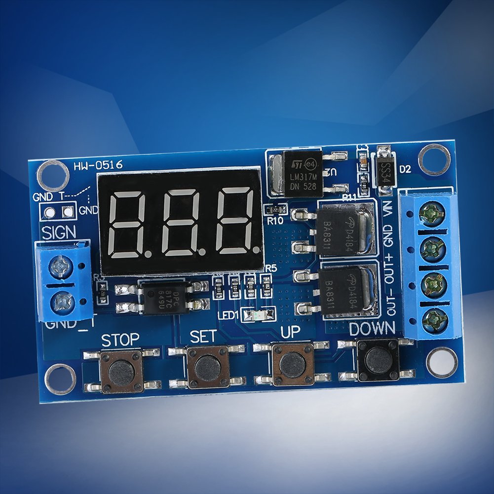 Kuuleyn modulo timer DC 5-36V display LED 15A