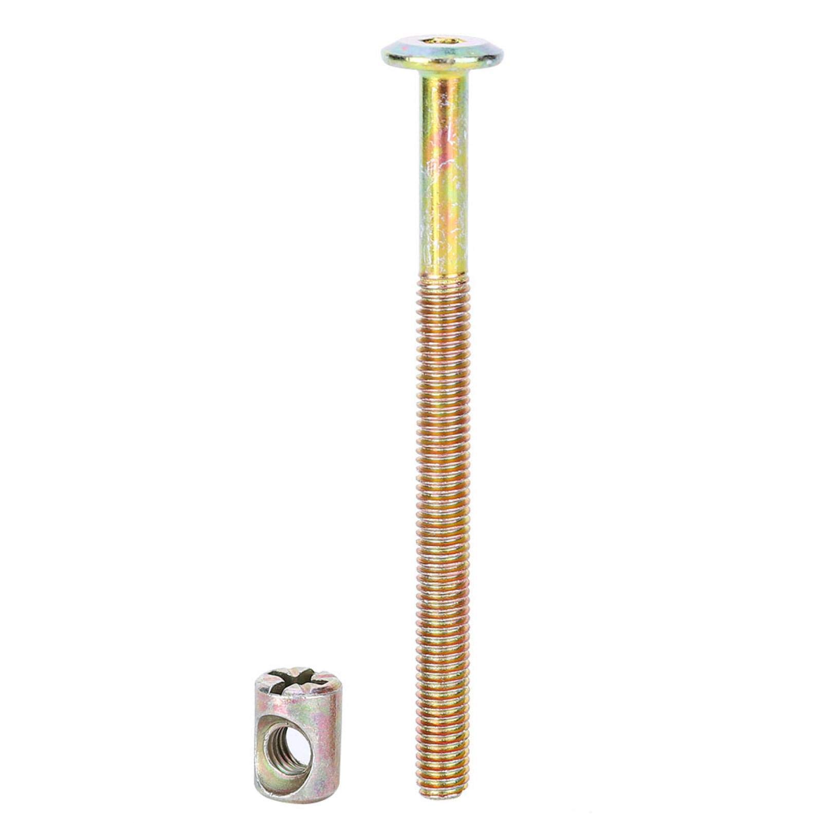 Kuuleyn M6 40mm bulloni mobili acciaio 10 pezzi zincati