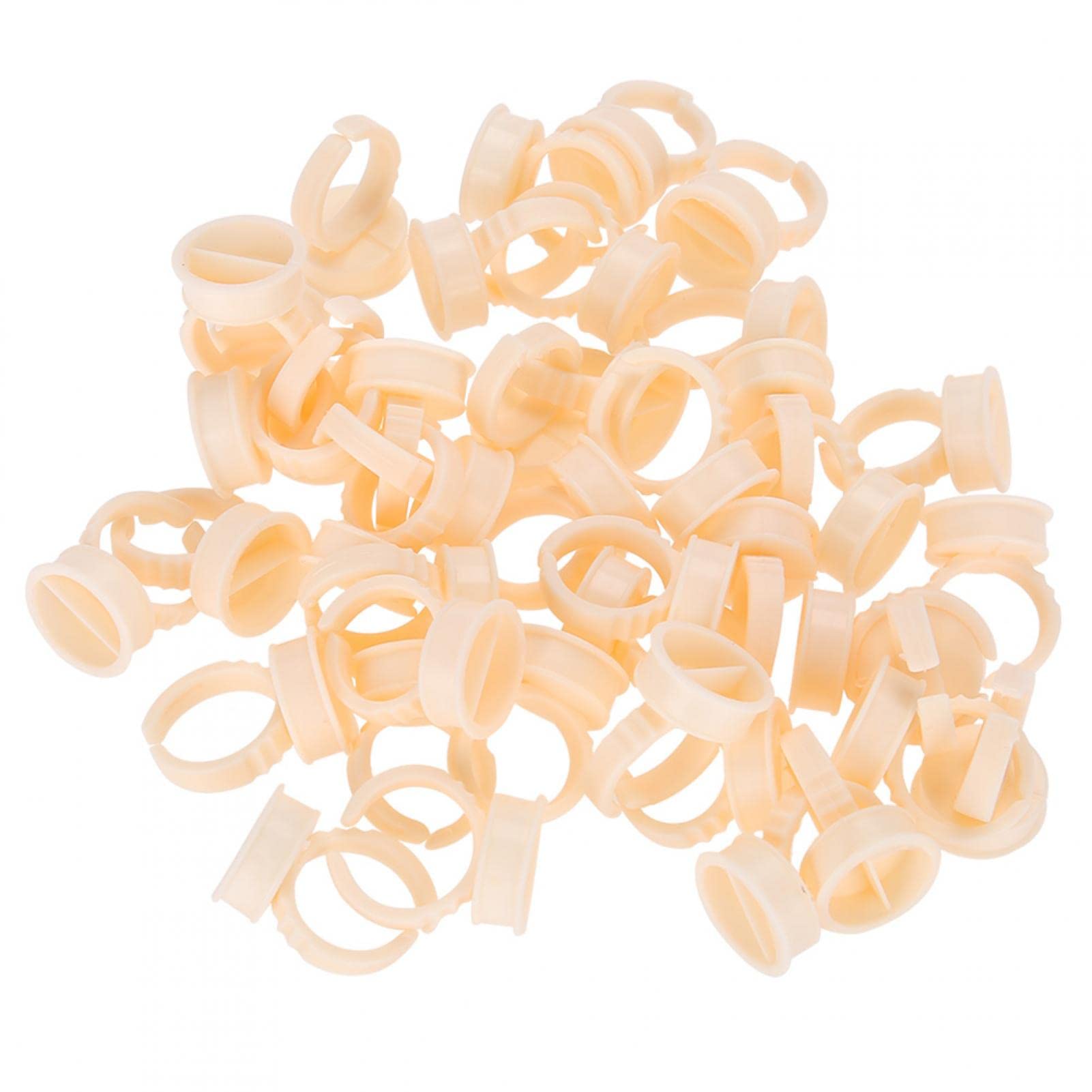 Kuuleyn Anello Pigmento 100 Pezzi Large con Divisore Silicone