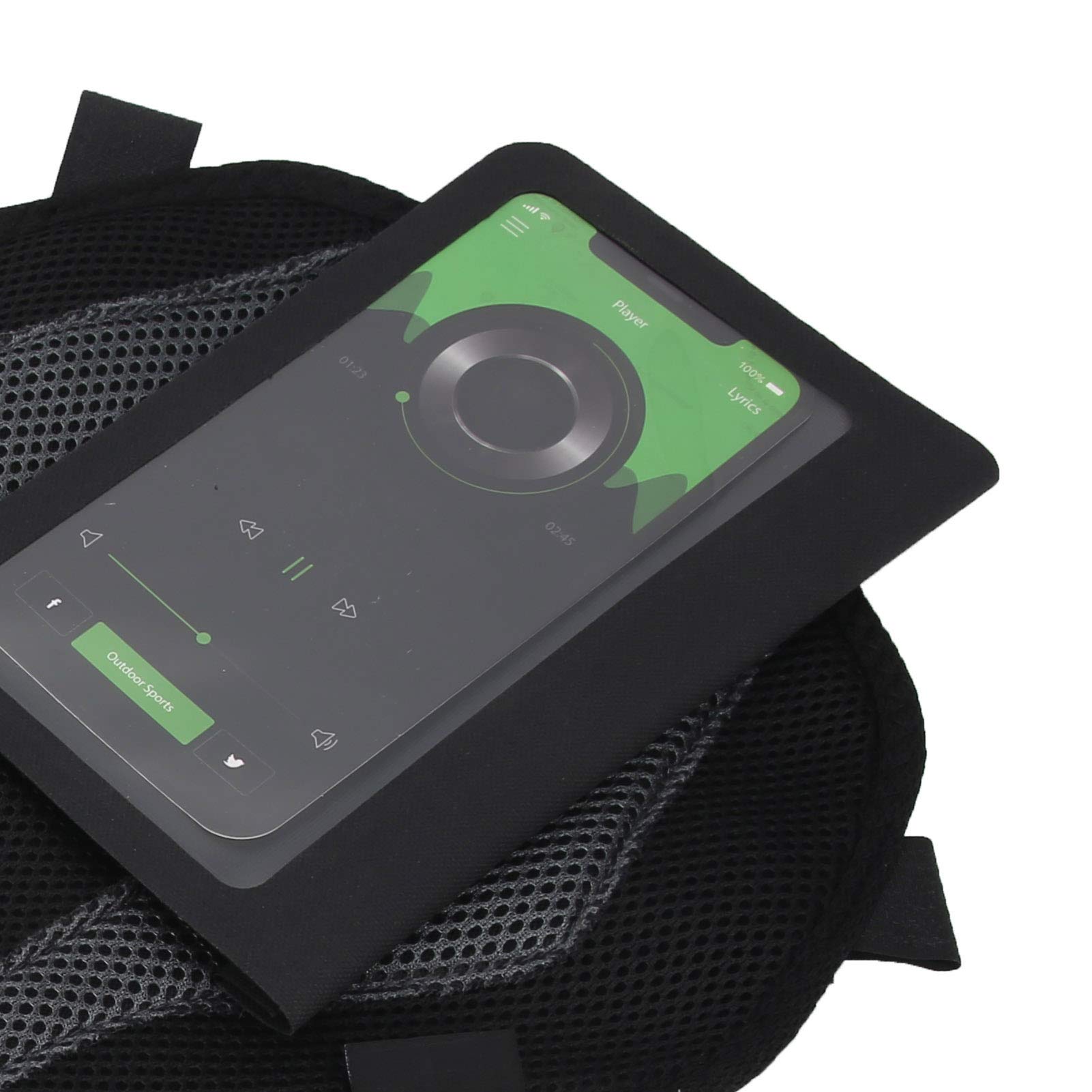 Kuuleyn Fascia antisudore rullo bici con borsa telefono