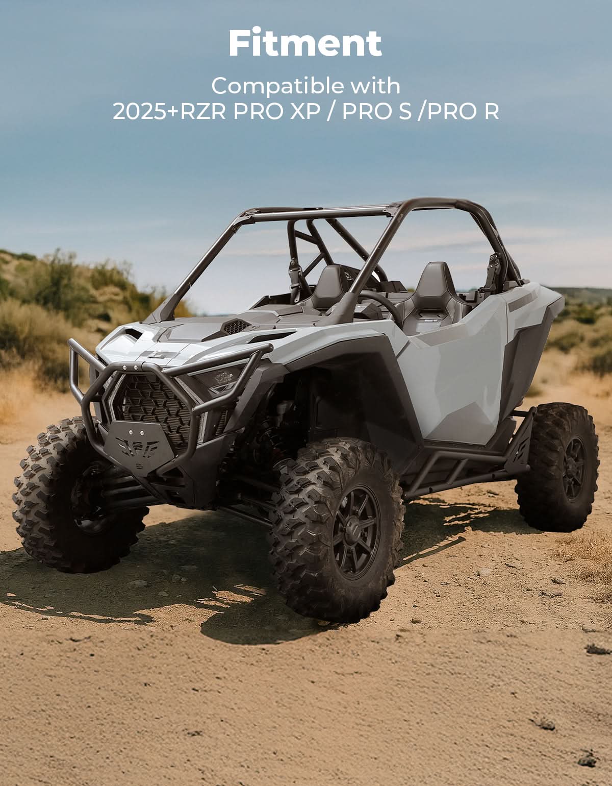KEMIMOTO RZR PRO XP paraurti anteriore 2890388-458 nero metallo
