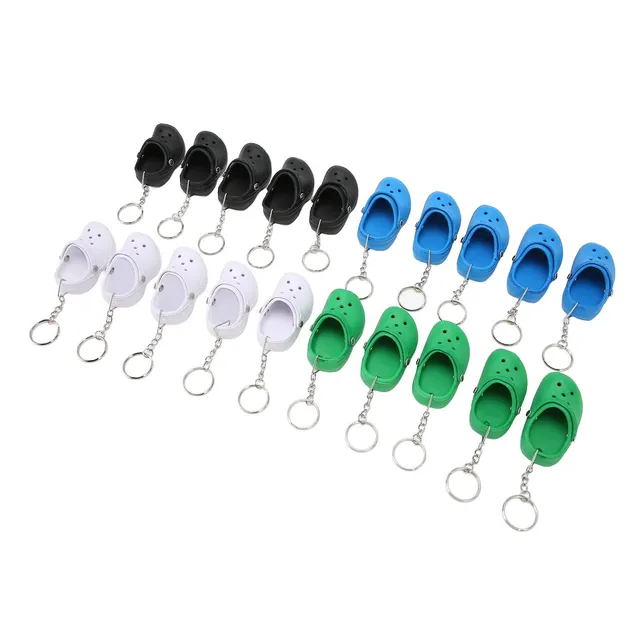 AOWINHIT Portachiavi Pantofola Silicone Mini Scarpe 20 Pezzi