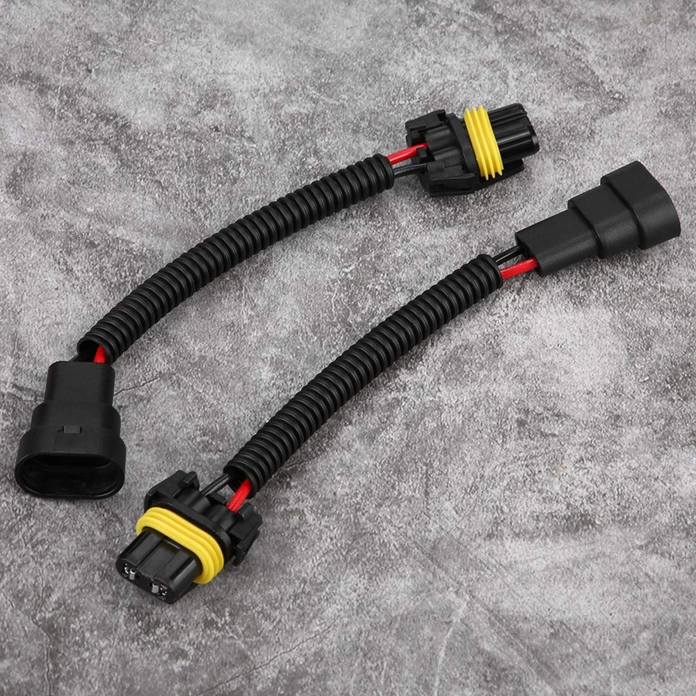 Kuuleyn Cablaggio Faro 9005/9006 Prolunga 2 Pezzi Nero
