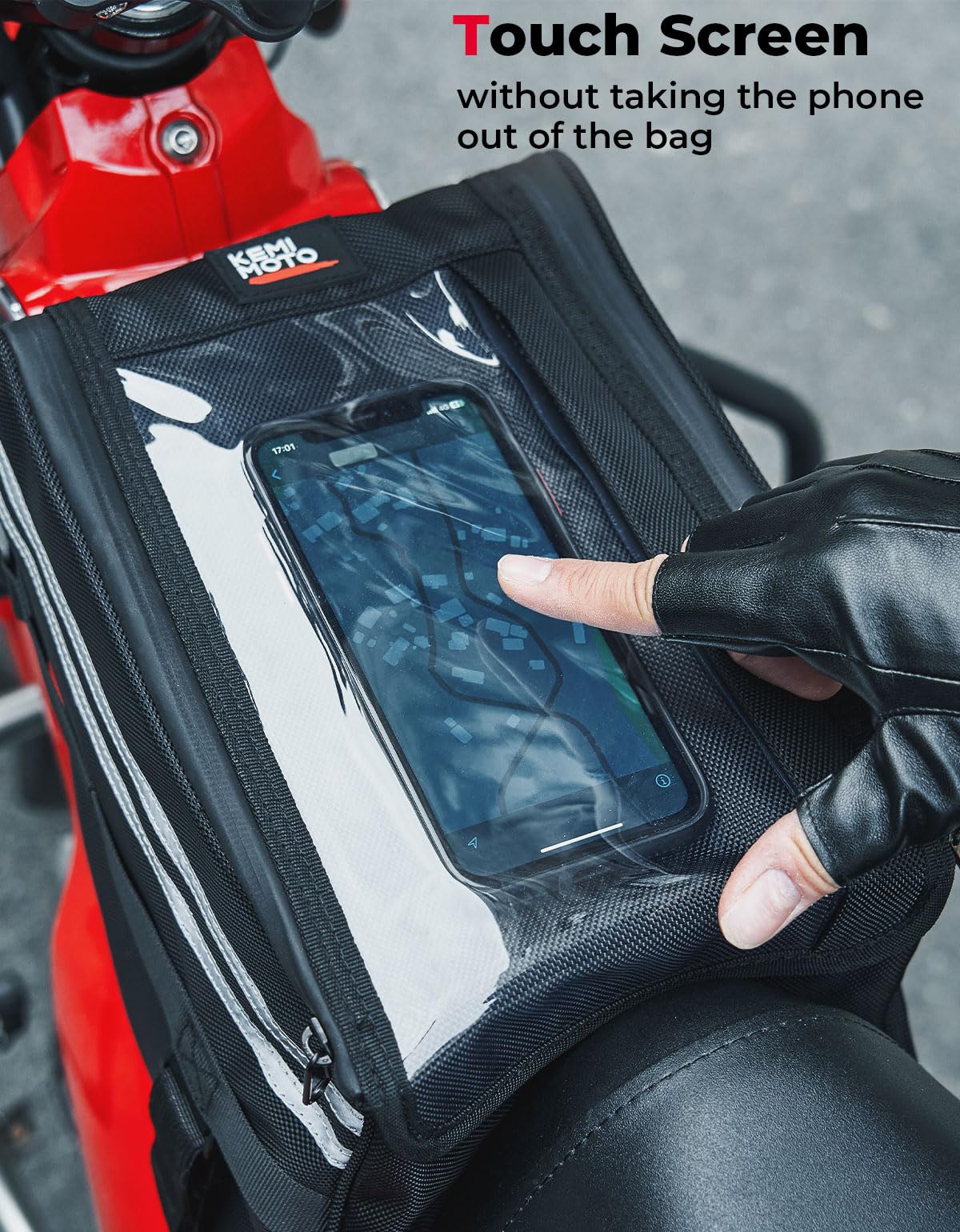KEMIMOTO CT125 Trail 125 borsa centrale impermeabile