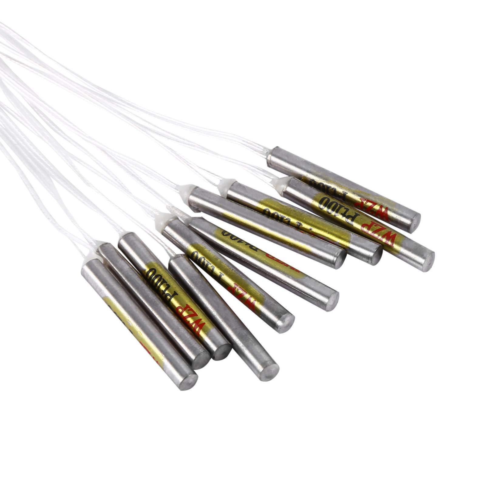 Kuuleyn PT100 Sonda Temperatura Impermeabile 10 Pezzi -20+250°C
