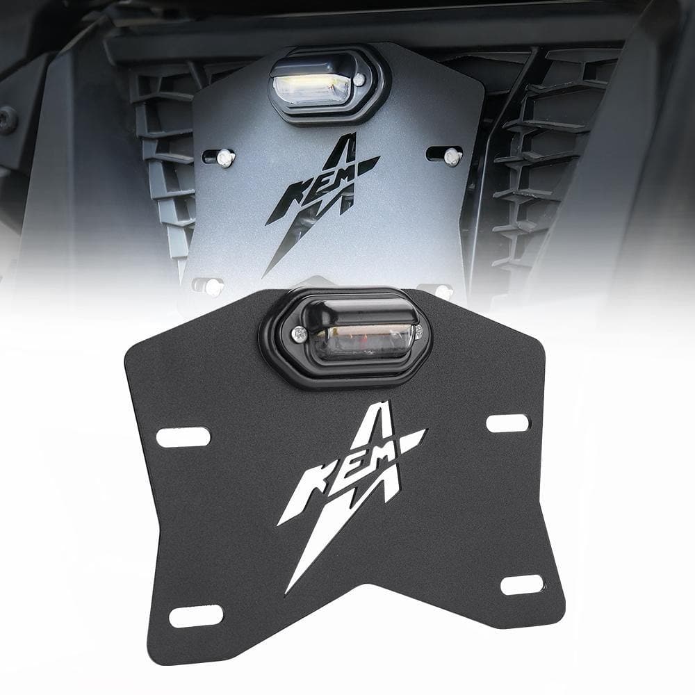 KEMIMOTO B0111-04101BK Porta Targa LED UTV Alluminio