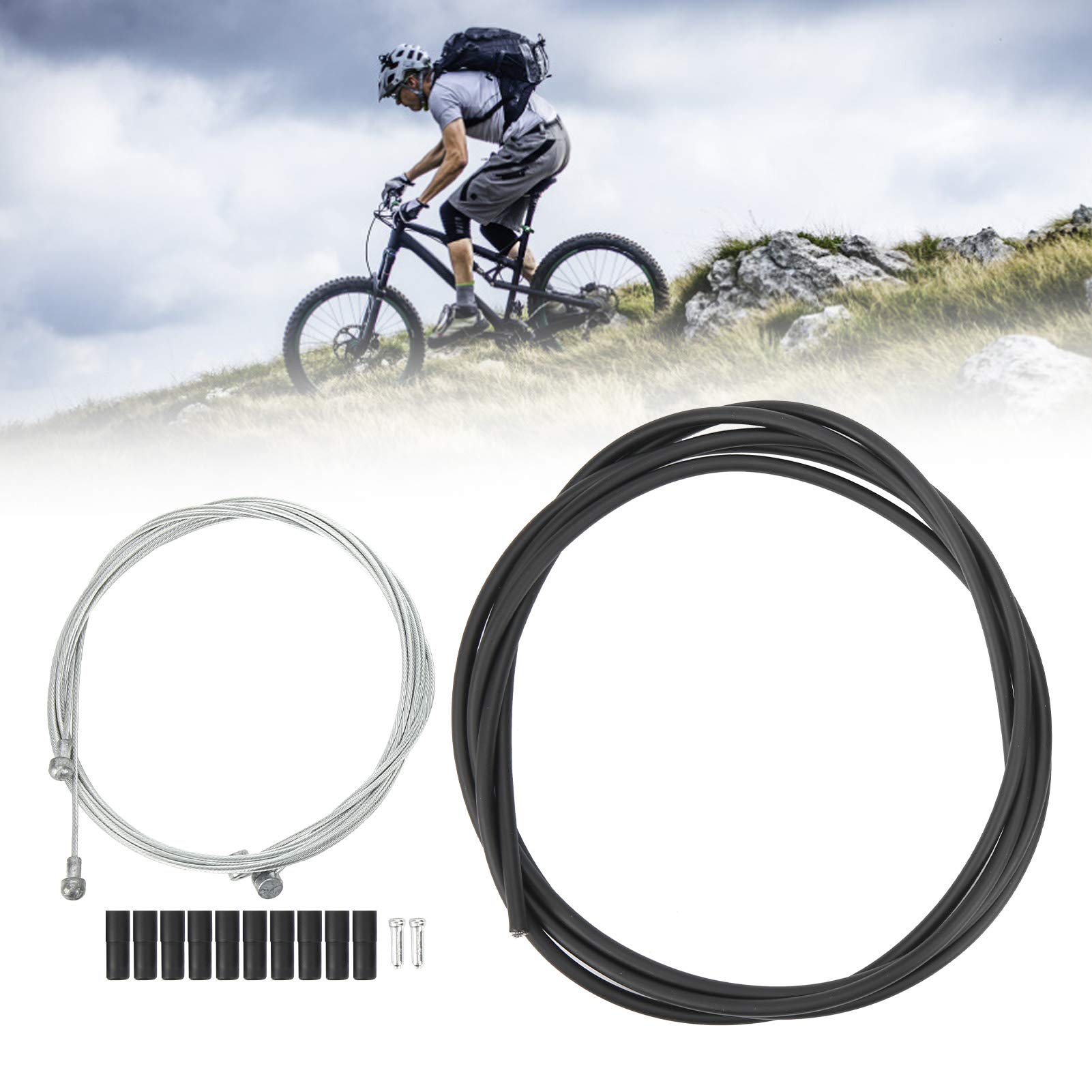 Kuuleyn Set cavi freno e cambio bici acciaio 2 m