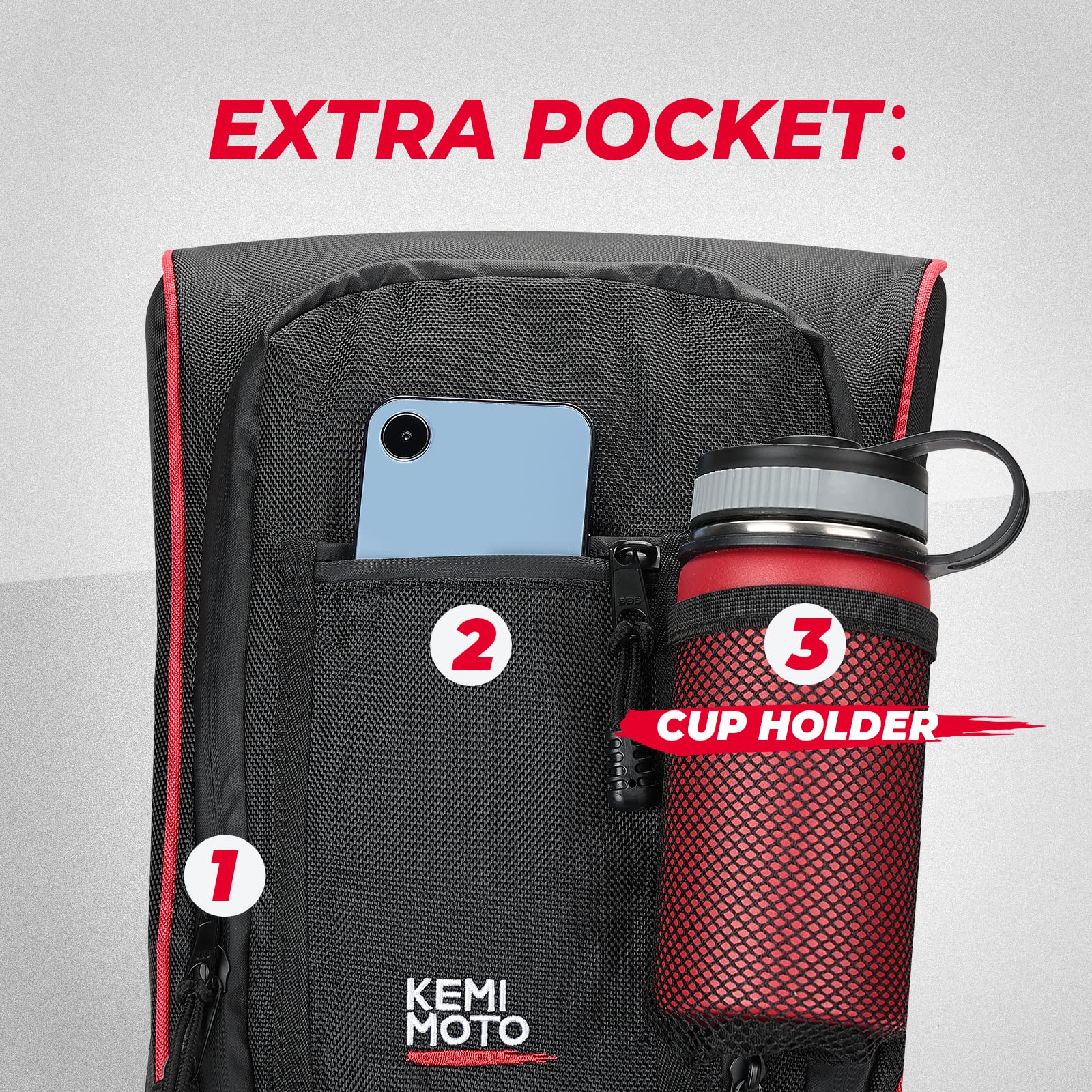 Kemimoto Maverick X3 borsa centrale 10,6 l impermeabile
