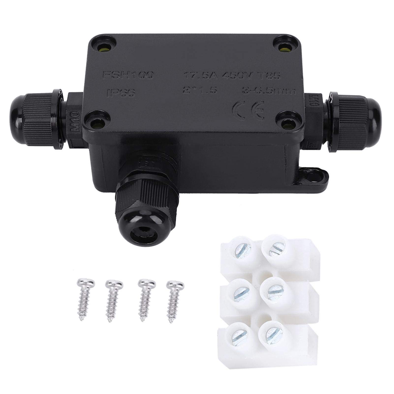 Kuuleyn Scatola Giunzione Impermeabile IP66 Mini Nera