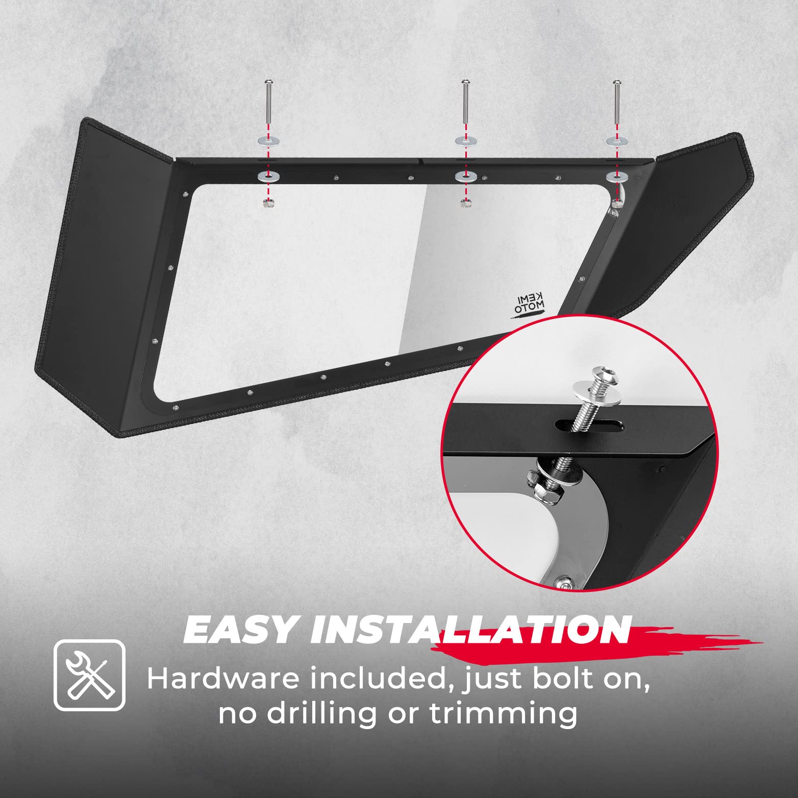 KEMIMOTO Portiere Inferiori Trasparenti Maverick X3 2 Posti